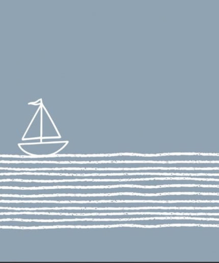 Pure Sailing blue papirservietter, 16x16 cm