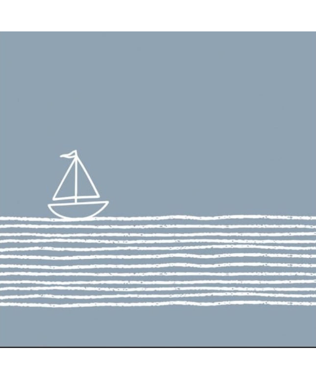 Pure Sailing blue paper napkins, 33 cm