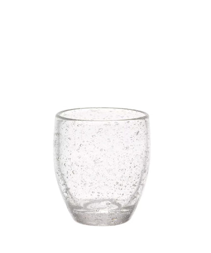 Vandglas med bobler