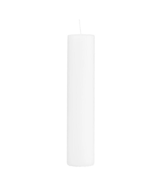 4cm Bloklys Hvid - to størrelser
