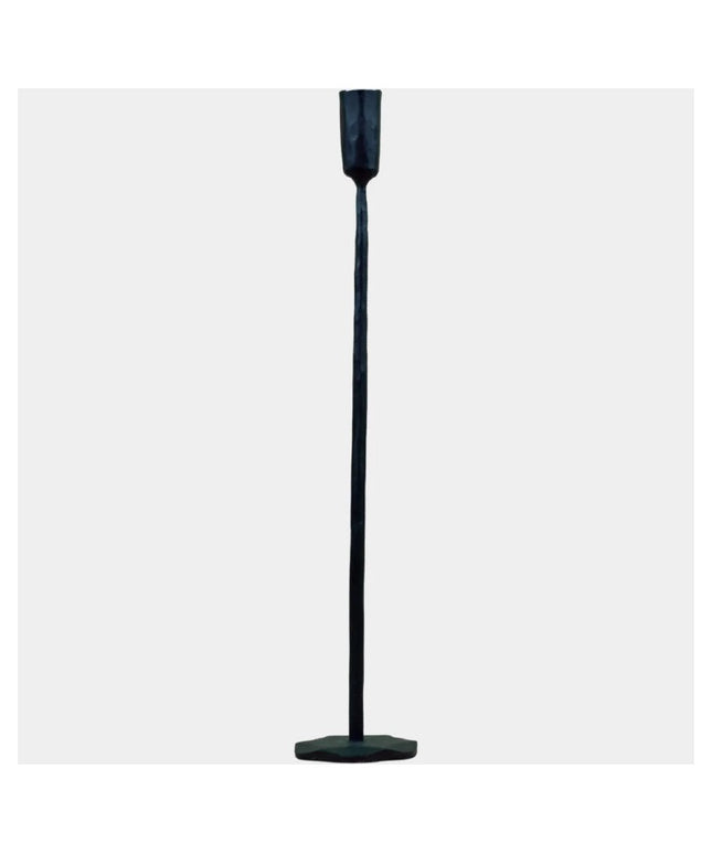 Lysestage I sort jern 45 cm