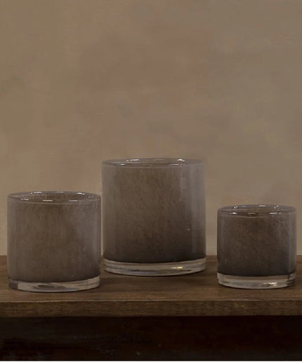 Fyrfadsstage i farvet glas
