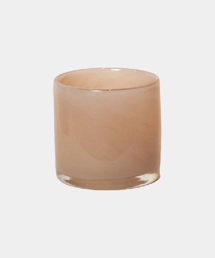 Fyrfadsstage i farvet glas Light Pink