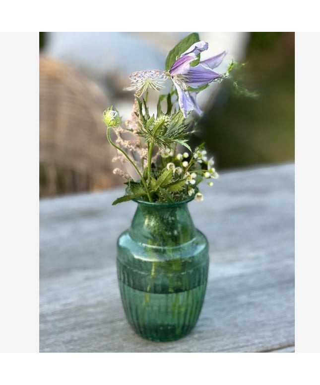 Vase i genbrugs glas
