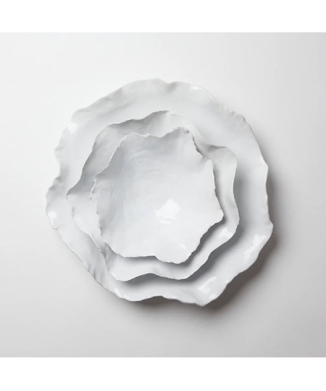 Hvide keramikfade