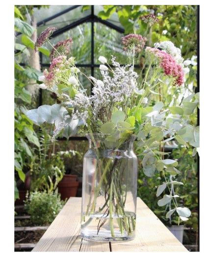 Small Cylinder glass vase - Clear