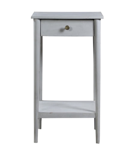 Natbord i lysegrå træ - Højde 76 cm
