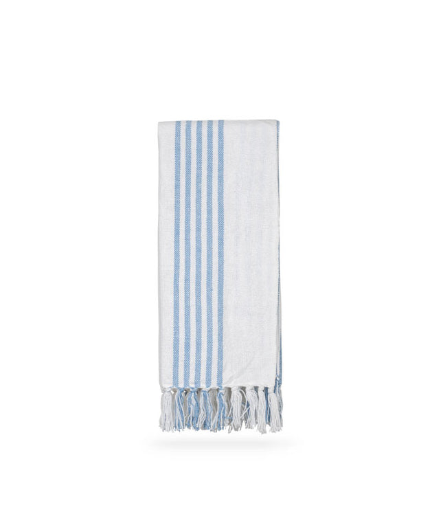 Gæstehåndklæde  - Blå og hvid