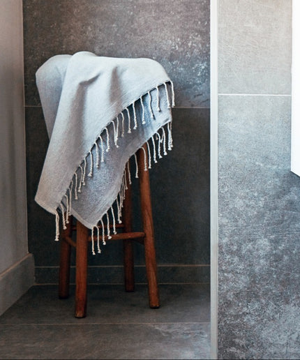 Gråt Hamam  håndklæde med frotté