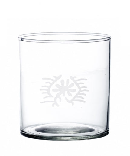 Glas med indisk tegn