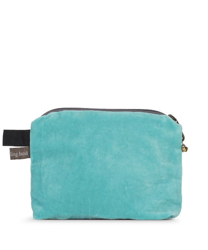Velor wallet Small - Turquoise