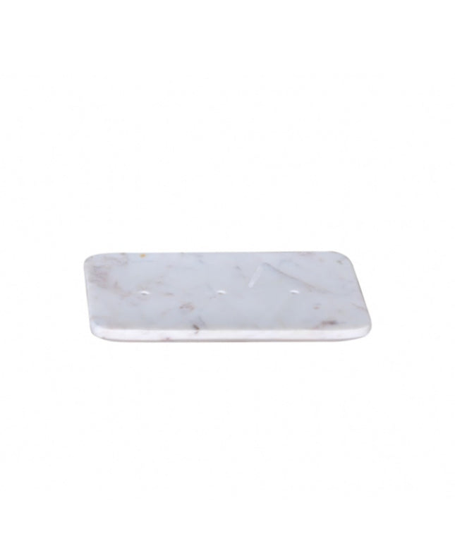 Soap dish in white marble