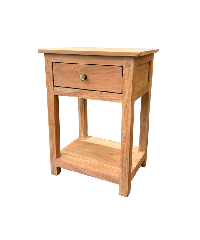 Natbord Rå teak - Højde 60 cm