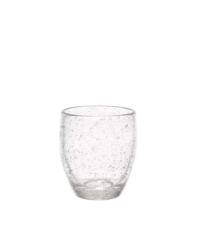 Vandglas med bobler