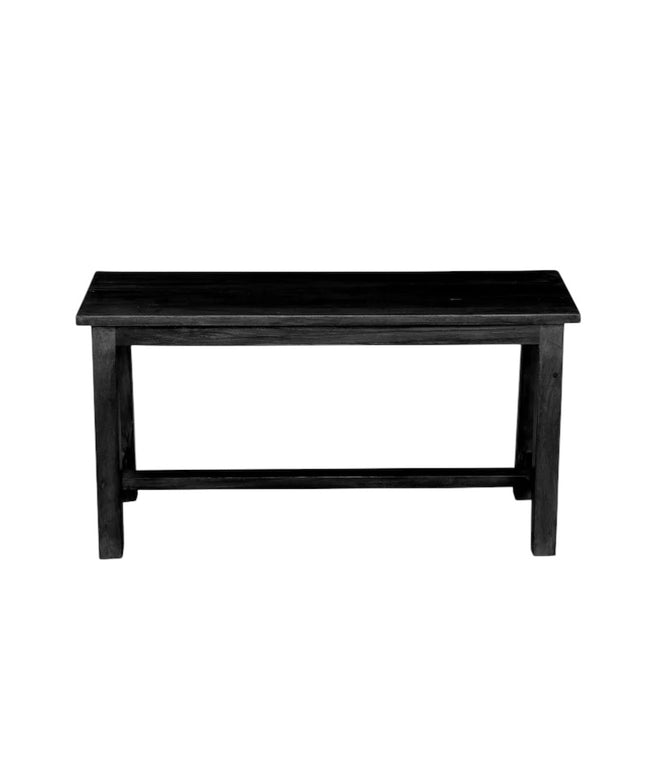 Bænk Sort TT259 - 90x30x47 cm