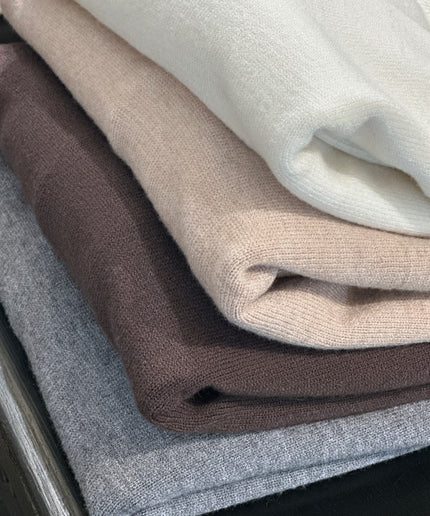 Bluse med 3/4 ærme - Brun