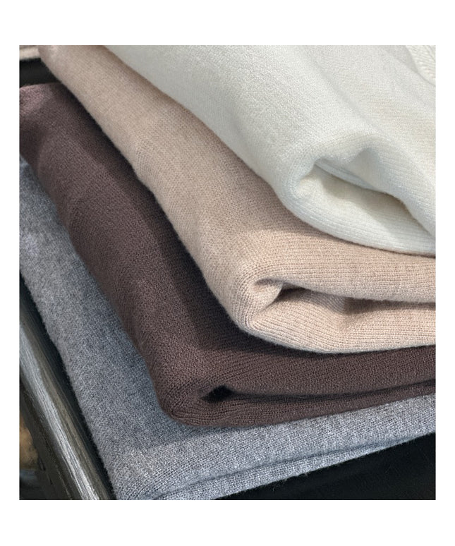 Bluse med 3/4 ærme - Brun