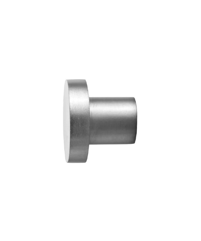 Knob Matt steel Ø2.5 cm