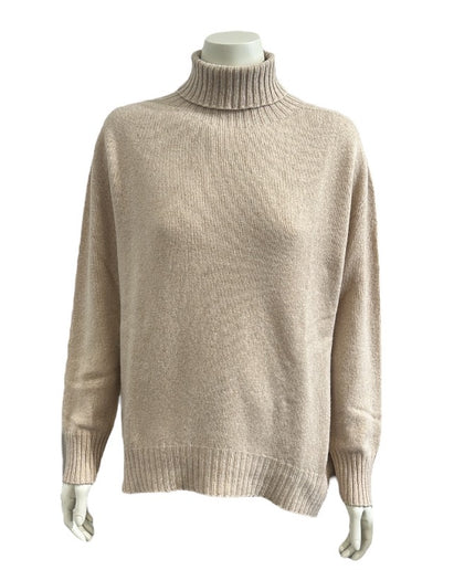 Rullekrave i Cashmere blend  - Camel