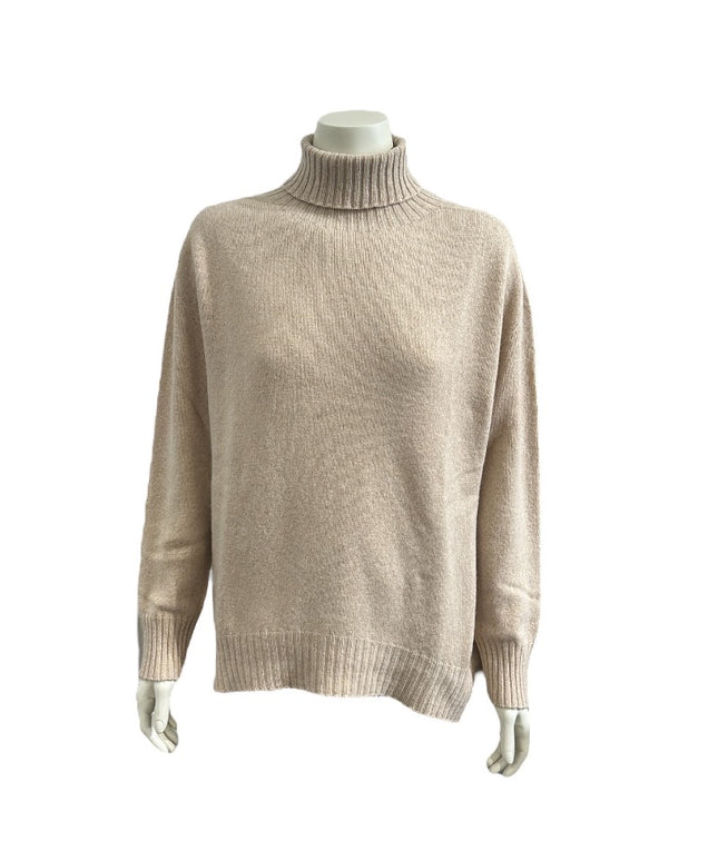 Rullekrave i Cashmere blend  - Camel