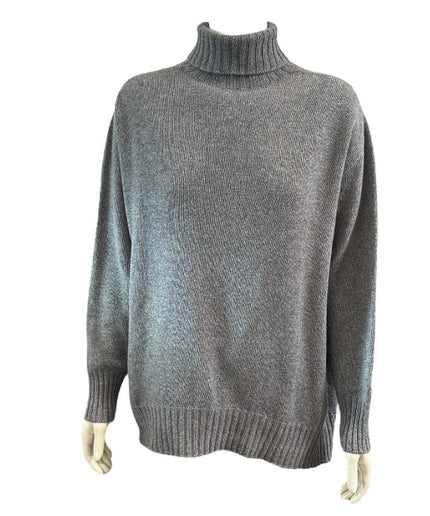 Rullekrave i Cashmere blend - Grå