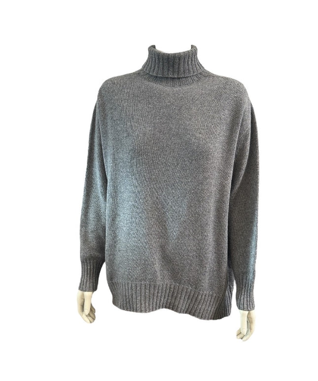 Rullekrave i Cashmere blend - Grå