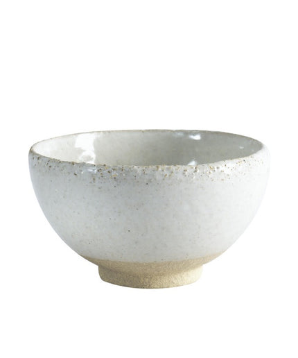 Skål i sandfarvet keramik Wabi