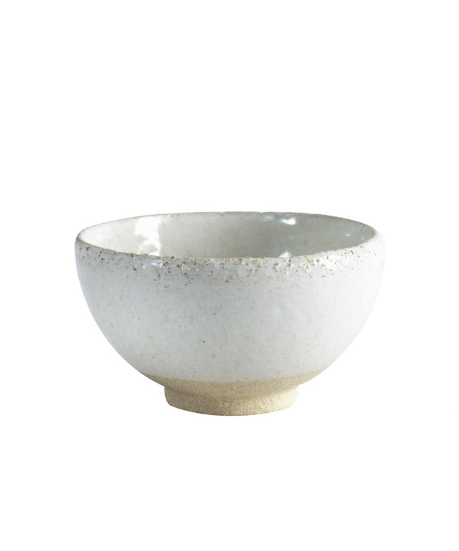Bowl in sand-colored ceramic Wabi