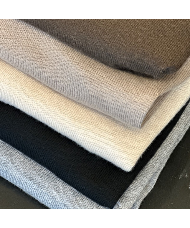 Tynd strik med cashmere - Sand