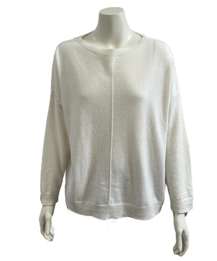 Bluse i Cashmere blend - Off white