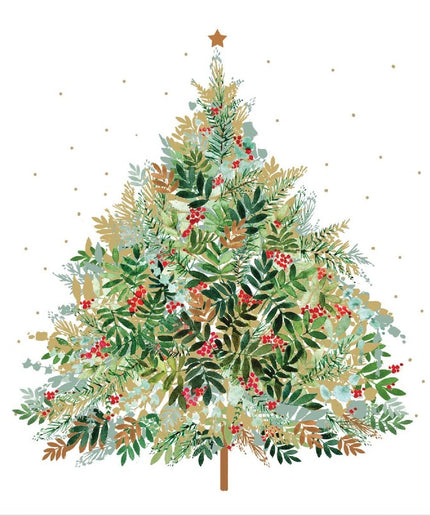 Christmas Hill Tree papirservietter, 33x33 cm