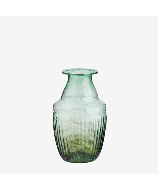 Vase i genbrugs glas