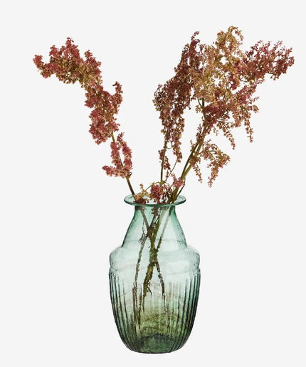 Vase i genbrugs glas
