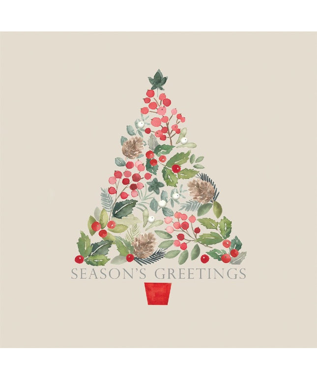 Merry Greetings papirservietter, 33x33 cm