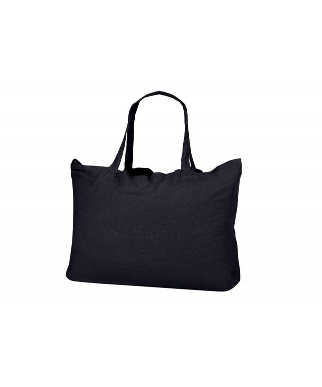 shoppingbag sort hør
