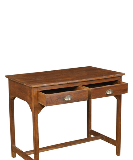 Folding table in raw wood