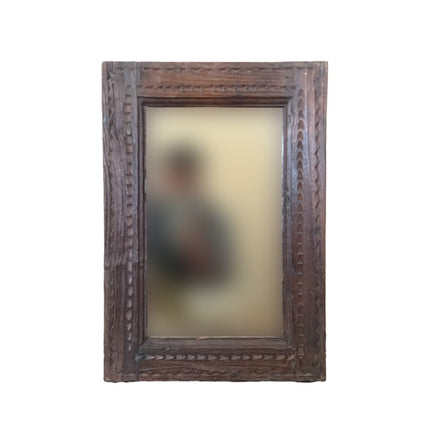 Brunt spejl 25x47 cm