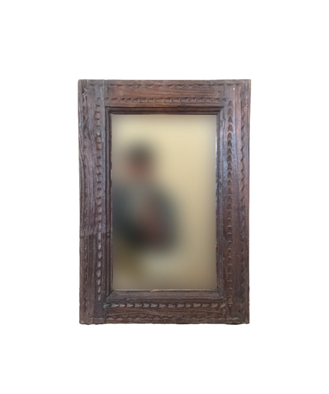 Brunt spejl 25x47 cm