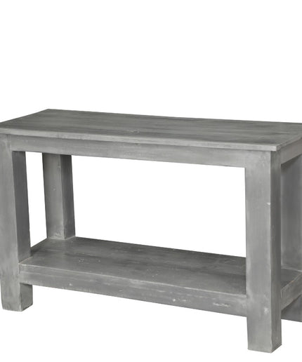 Bench light gray Wood TT91 - 122x25x40 cm