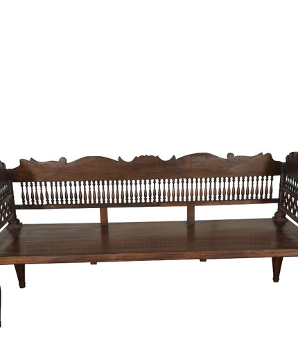 Bench light gray Wood TT91 - 122x25x40 cm