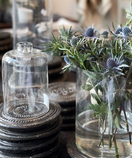 Small Cylinder glass vase - Clear