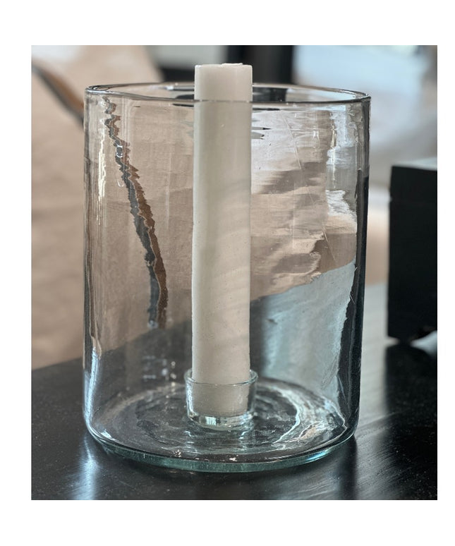 Glass Candlestick - Clear