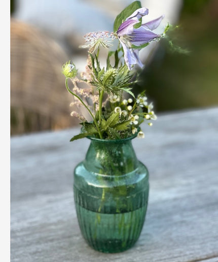 Vase i genbrugs glas