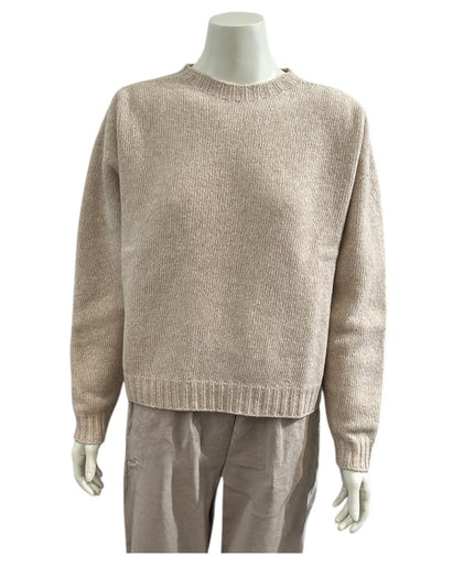 Merino uld strik - Beige