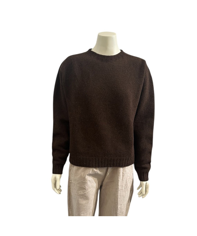 Merino uld strik - Brun