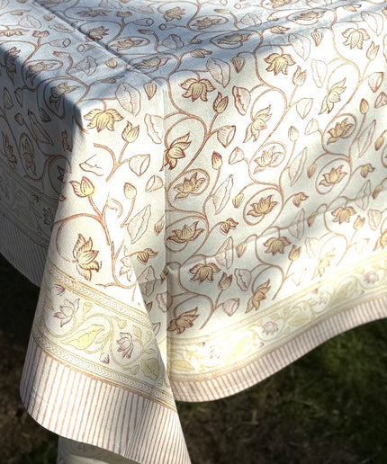 Dug med blokprint 150x220 cm