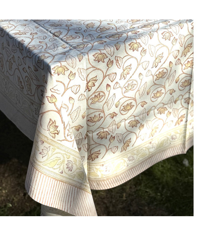 Dug med blokprint 150x220 cm