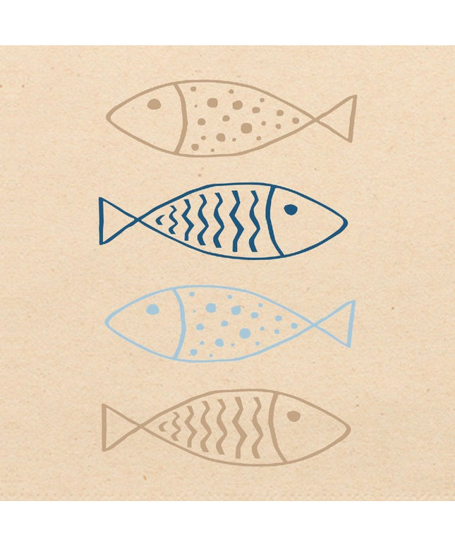 Fish ECO papirservietter, 16x16 cm