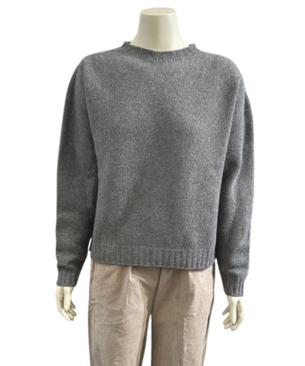 Merino uld strik - Grå