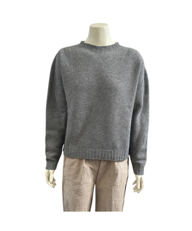 Merino uld strik - Grå